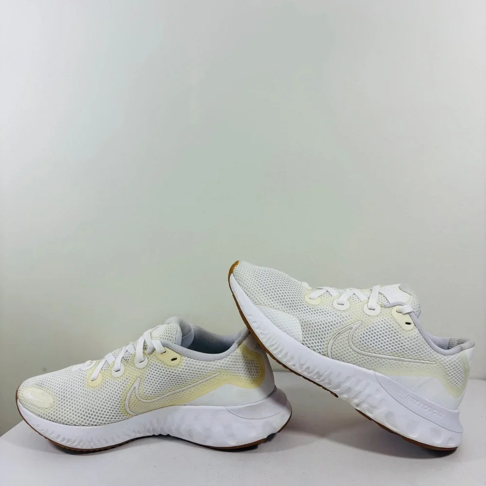 Nike Renew Run Triple White/Gum Sole Men's Running Shoes Sneakers CZ9209-100‎ 10